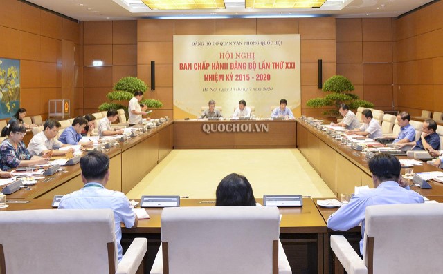 HỘI NGHỊ BAN CHẤP HÀNH ĐẢNG BỘ CƠ QUAN VĂN PHÒNG QUỐC HỘI LẦN THỨ XXI NHIỆM KỲ 2015 - 2020